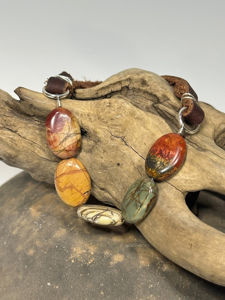 JASPER LEATHER BRACELET AS317