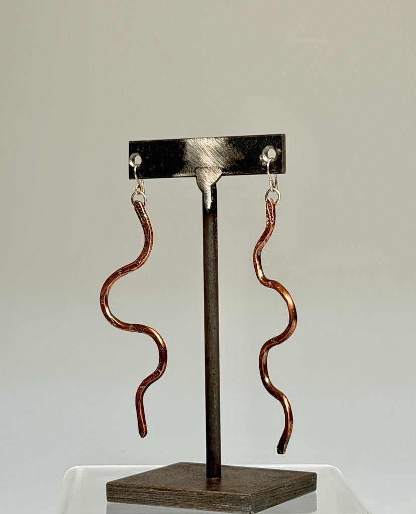 RATTLESNAKE EARRINGS AS327