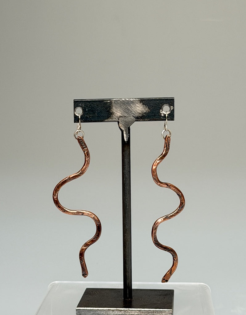 RATTLESNAKE EARRINGS AS327