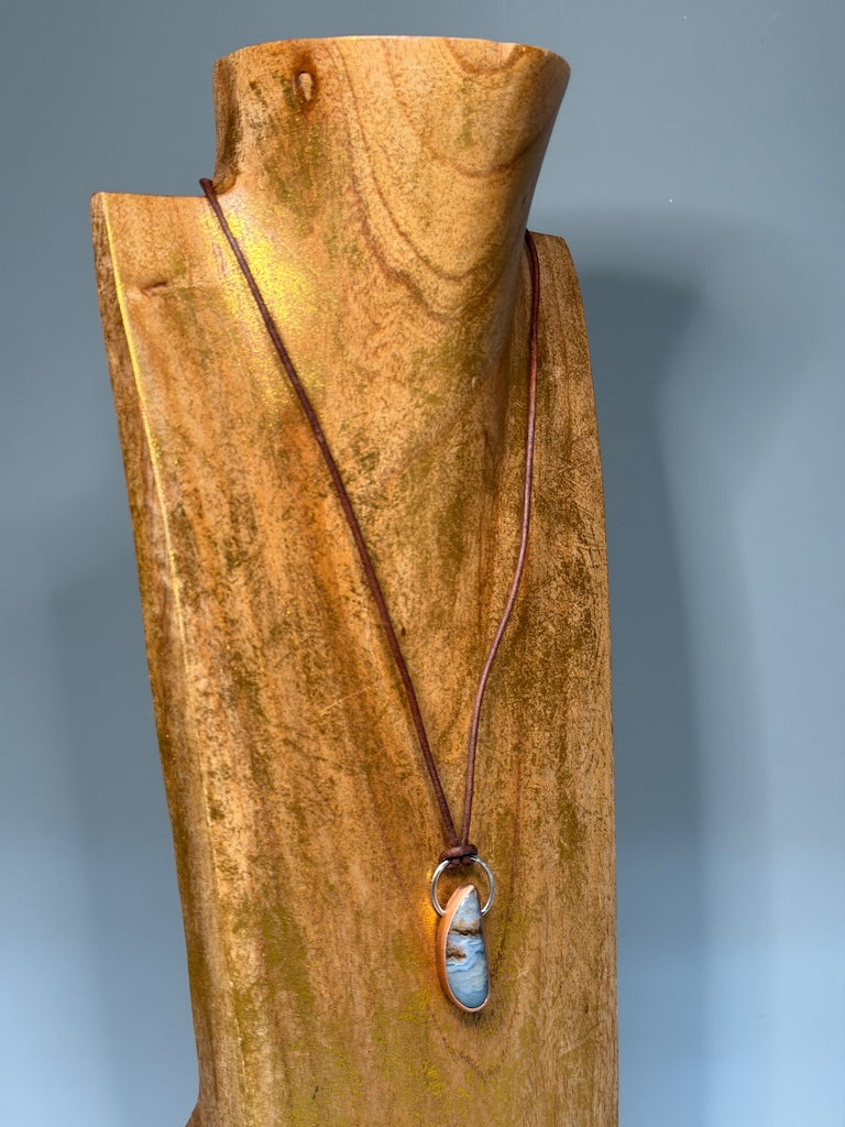 GRAVEYARD POINT AGATE NECKLACE AS330