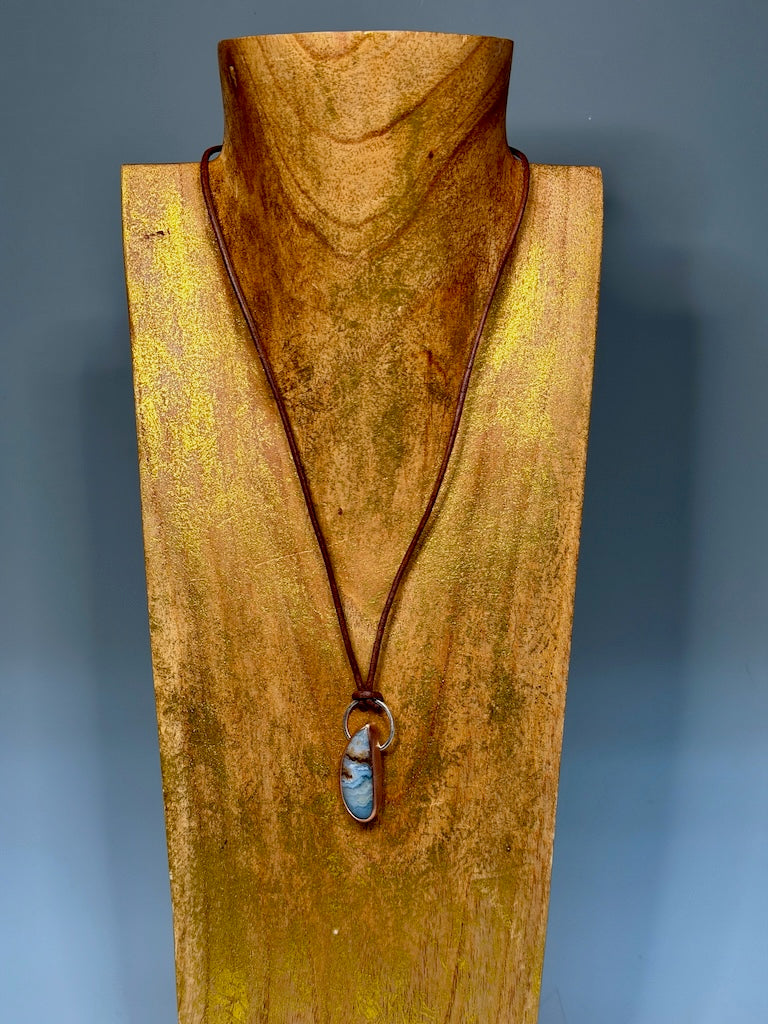 GRAVEYARD POINT AGATE NECKLACE AS330