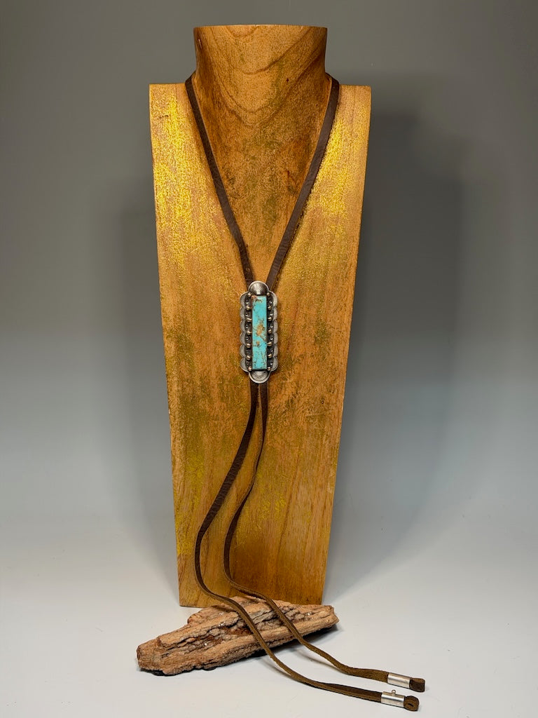 KINGMAN BAR BOLO NECKLACE AS332