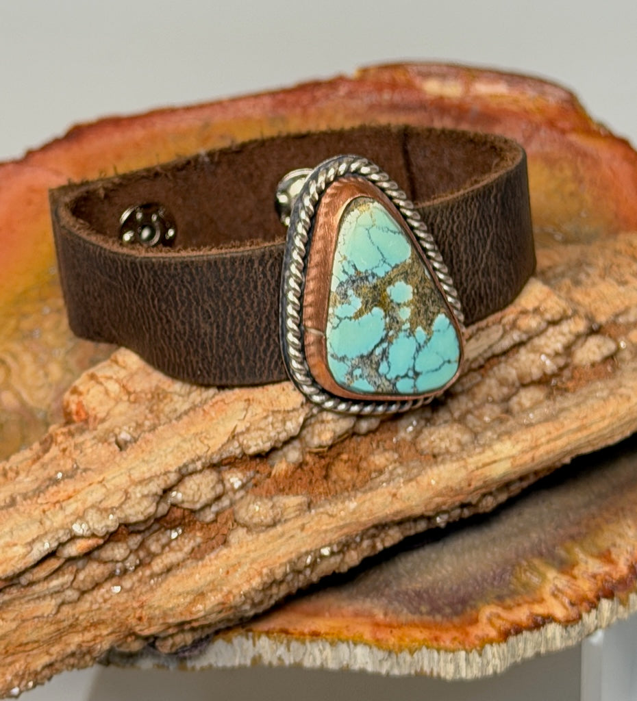 QINGU LEATHER CUFF AS341