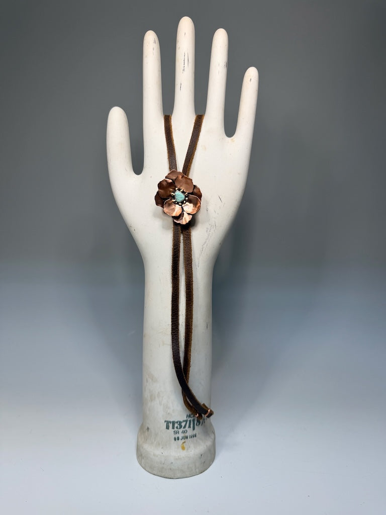 COPPER FLOWER NECKLACE AS354