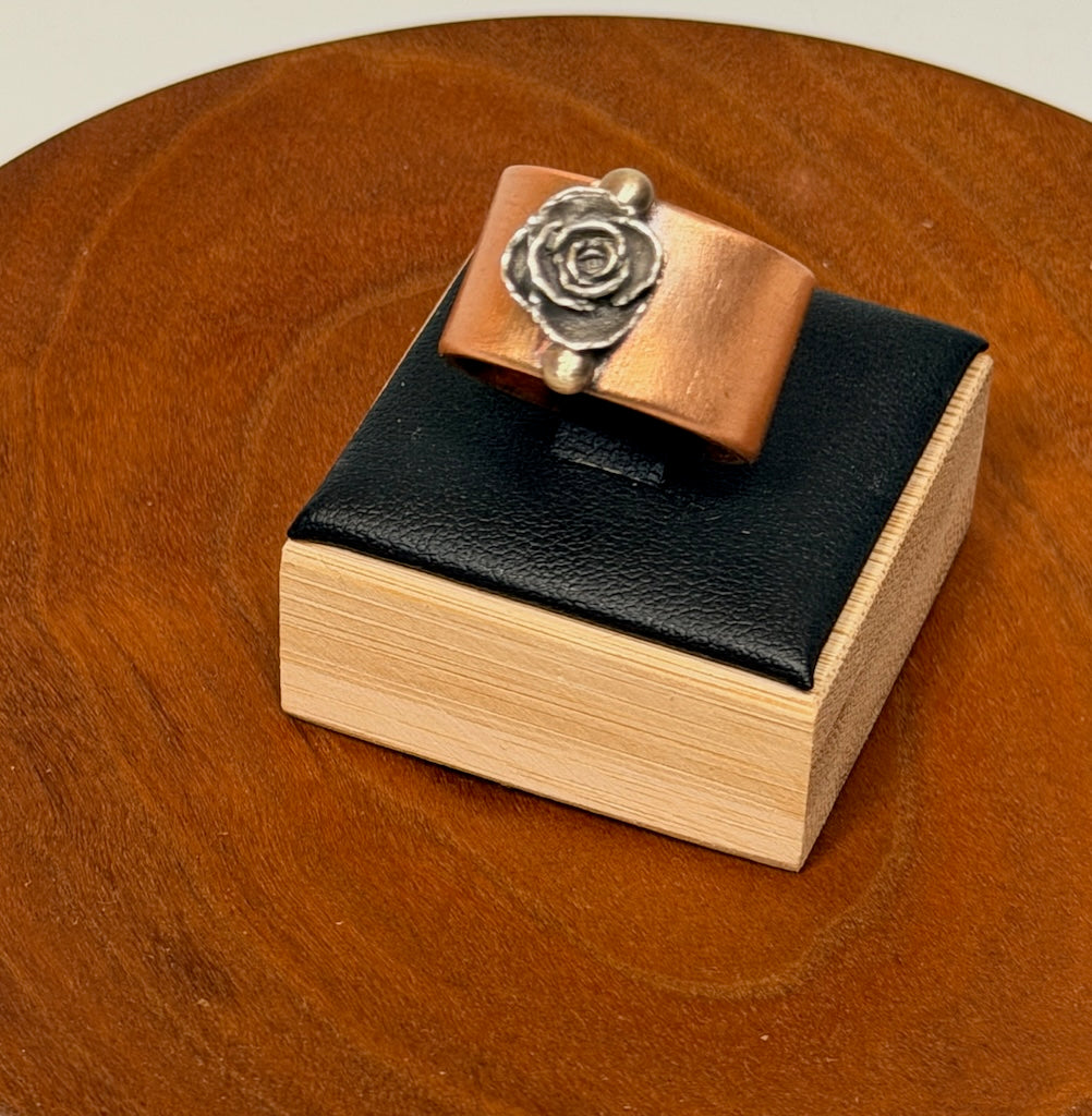 COPPER BLOSSOM RING AS356