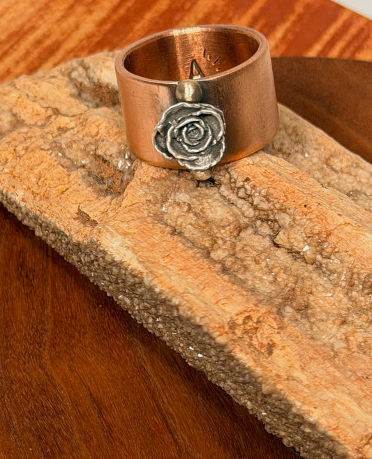 COPPER BLOSSOM RING AS356