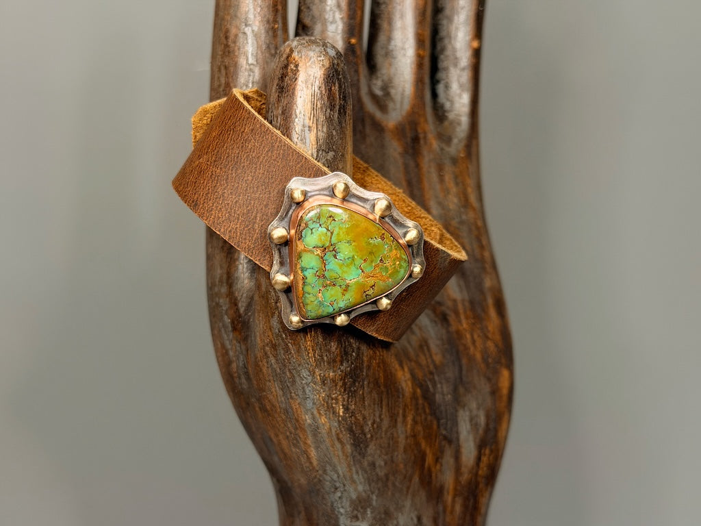 STILLNESS LEATHER CUFF AS366
