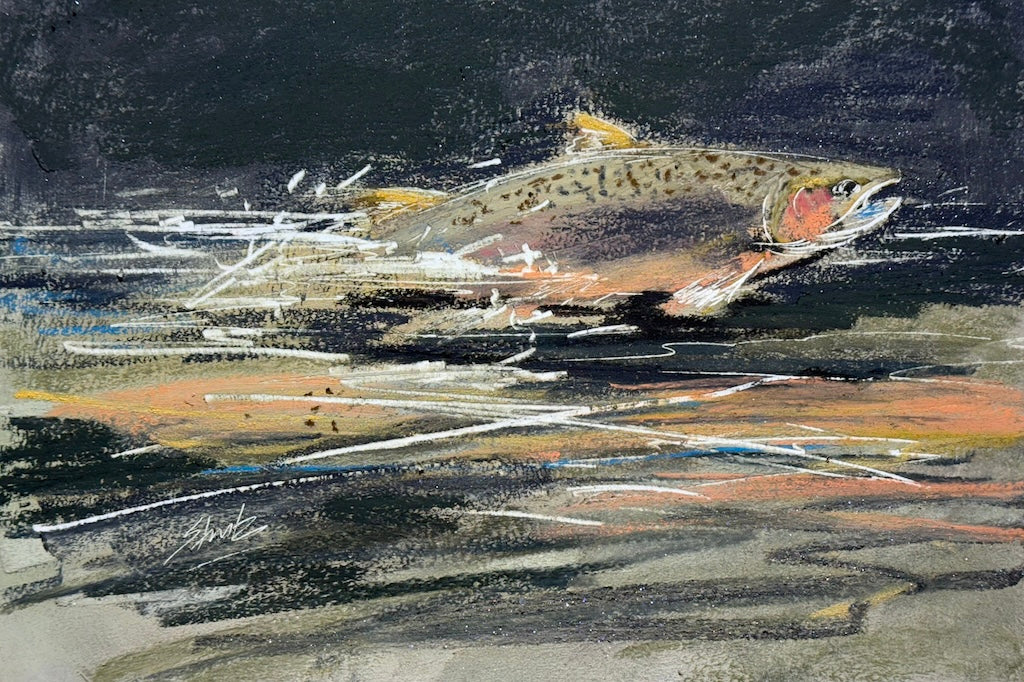 "BREAKWATER" ORIGINAL PASTEL/FRAMED