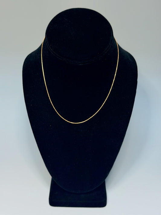 18K YELLOW GOLD CHAIN WITH LOBSTER CLAW AV2678