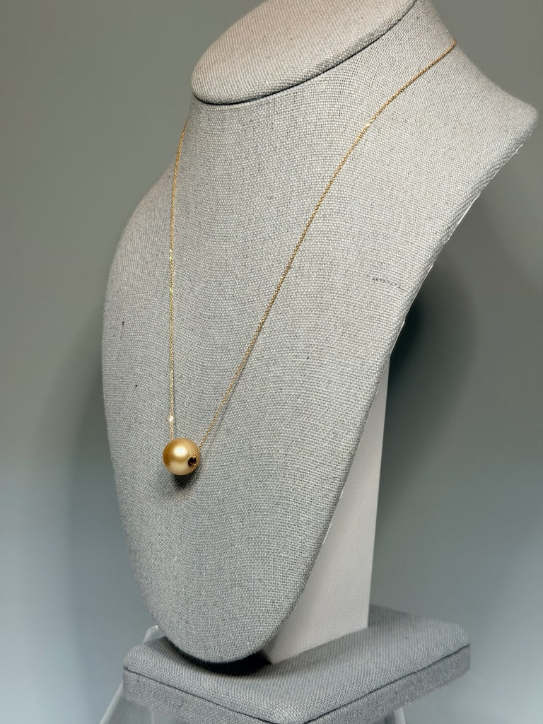 18K YELLOW GOLD GOLDEN SOUTH SEA PEARL GOLDEN EYE PENDANT AV2681