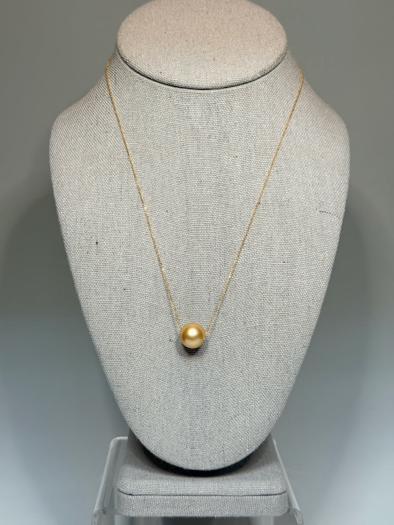 18K YELLOW GOLD GOLDEN SOUTH SEA PEARL GOLDEN EYE PENDANT AV2681
