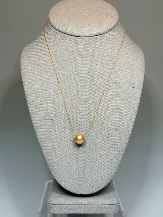 18K YELLOW GOLD GOLDEN SOUTH SEA PEARL GOLDEN EYE PENDANT AV2681