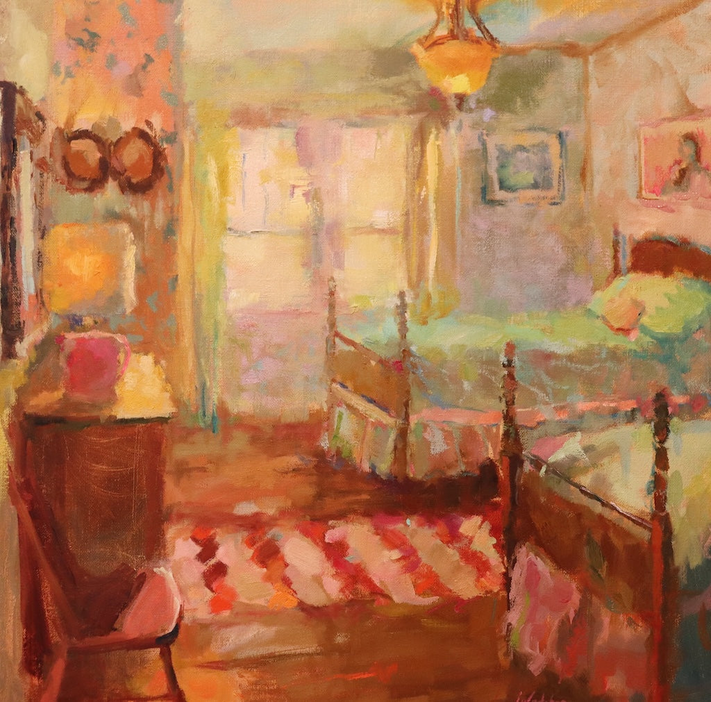 "THE SUMMER THEY SHARED" ORIGINAL OIL ON LINEN/FRAMED