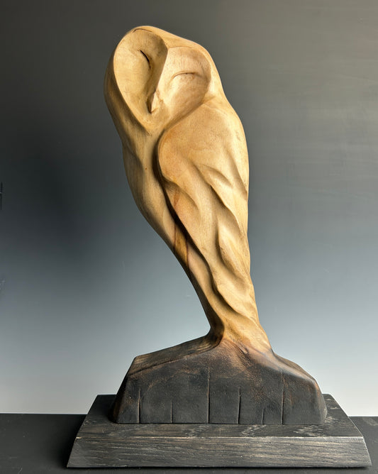 "ADORATION" SYCAMORE WOOD SCULPTURE