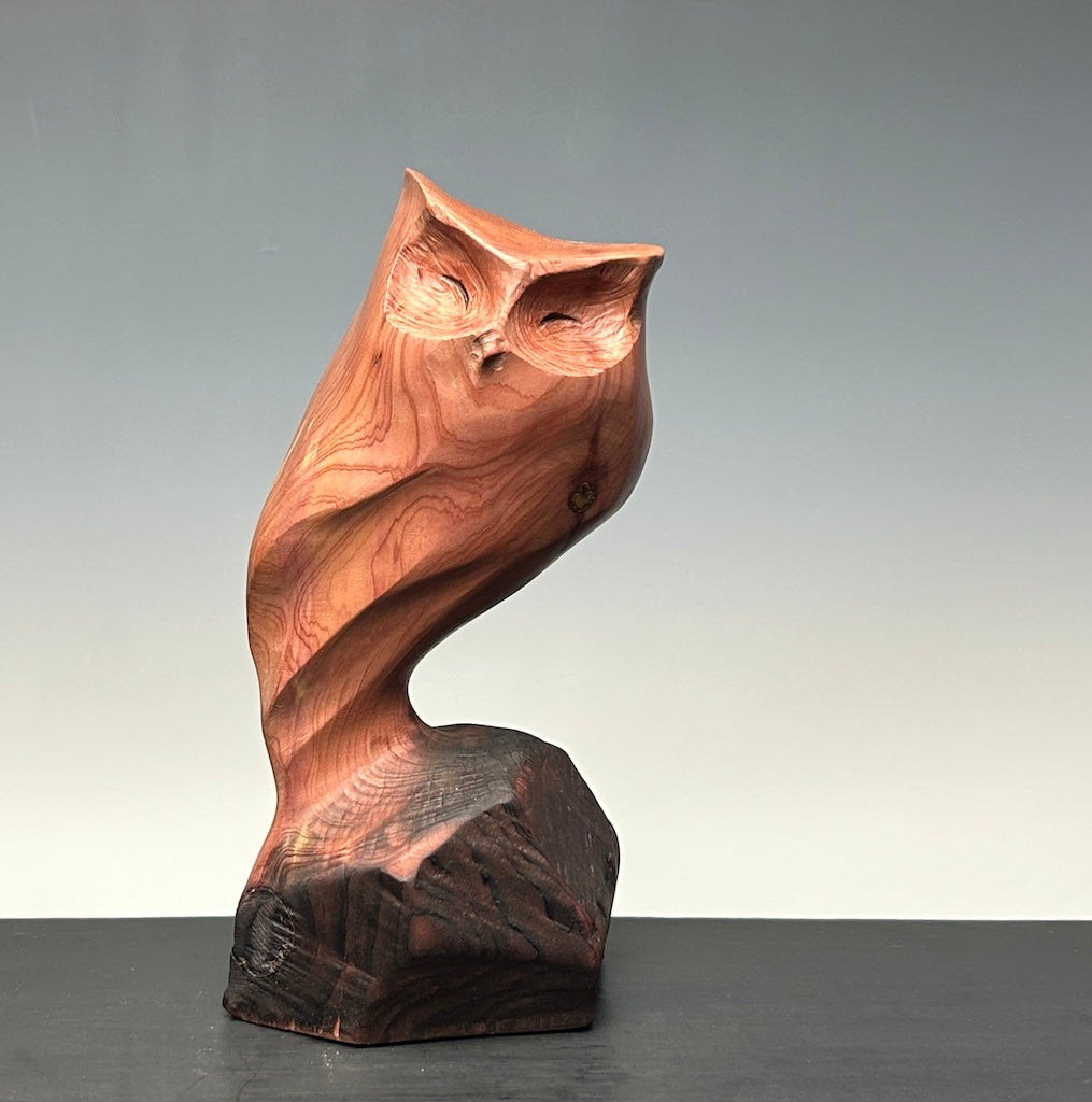 "AURORA'S KISS" EASTERN RED CEDAR WOOD SCULPTURE