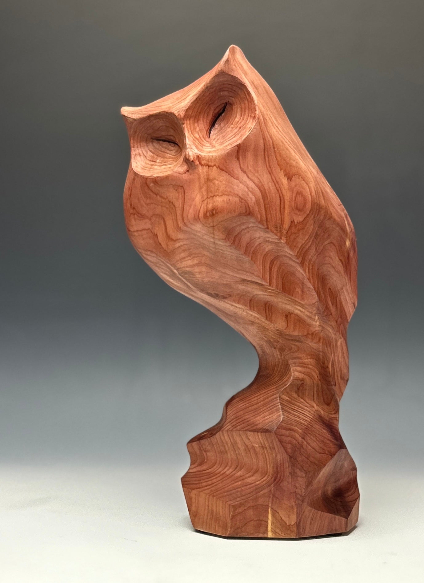 "AURORA'S WHISPER" EASTERN RED CEDAR WOOD SCULPTURE