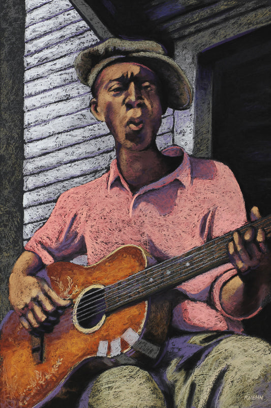 "PORCH PICKING"  Limited Edition Giclee Print