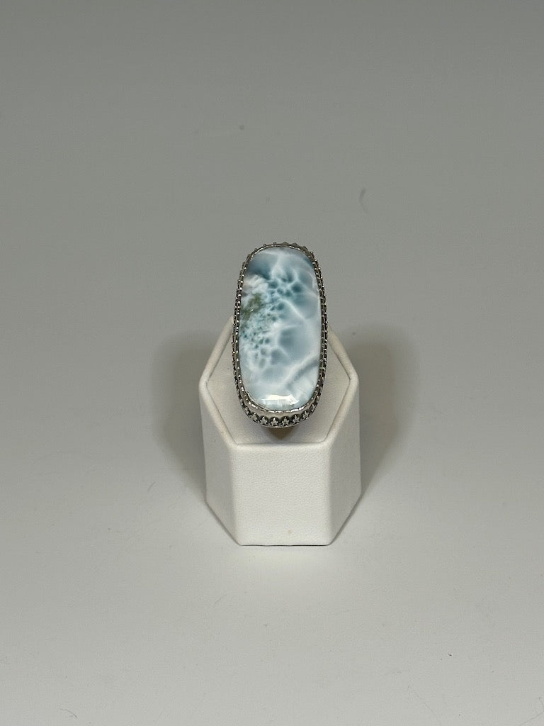 .925 LARIMAR STATEMENT RING BR283