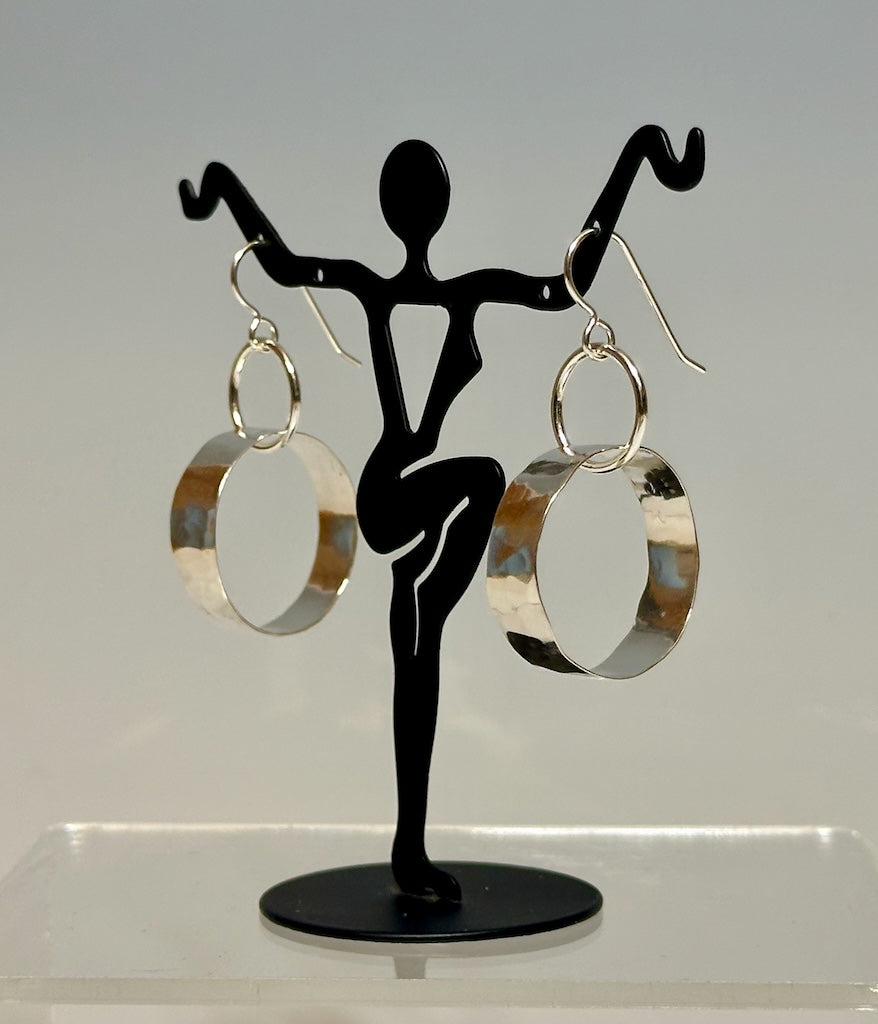 .925 OUT OF BOUNDS HOOP EARRINGS BR394