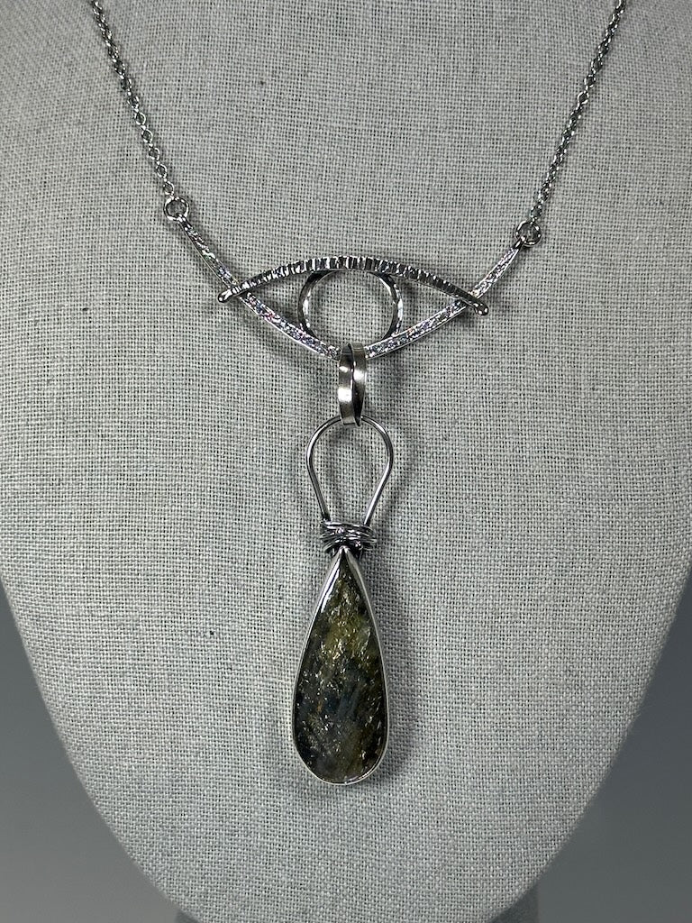 .925 JOVIE CHOKER WITH PURPLE LABRADORITE BR501