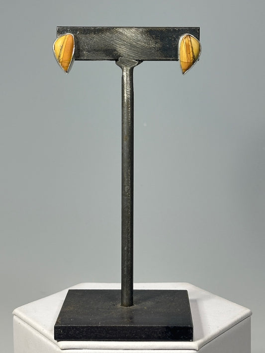 .925 RED CREEK JASPER STUD EARRINGS BR538