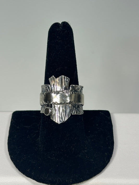 .925 OOAK OUT OF THE FRAY RING BR548