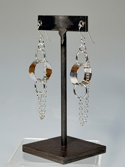 .925 BOUNDRY EARRINGS ON FRENCH HOOKS BR580