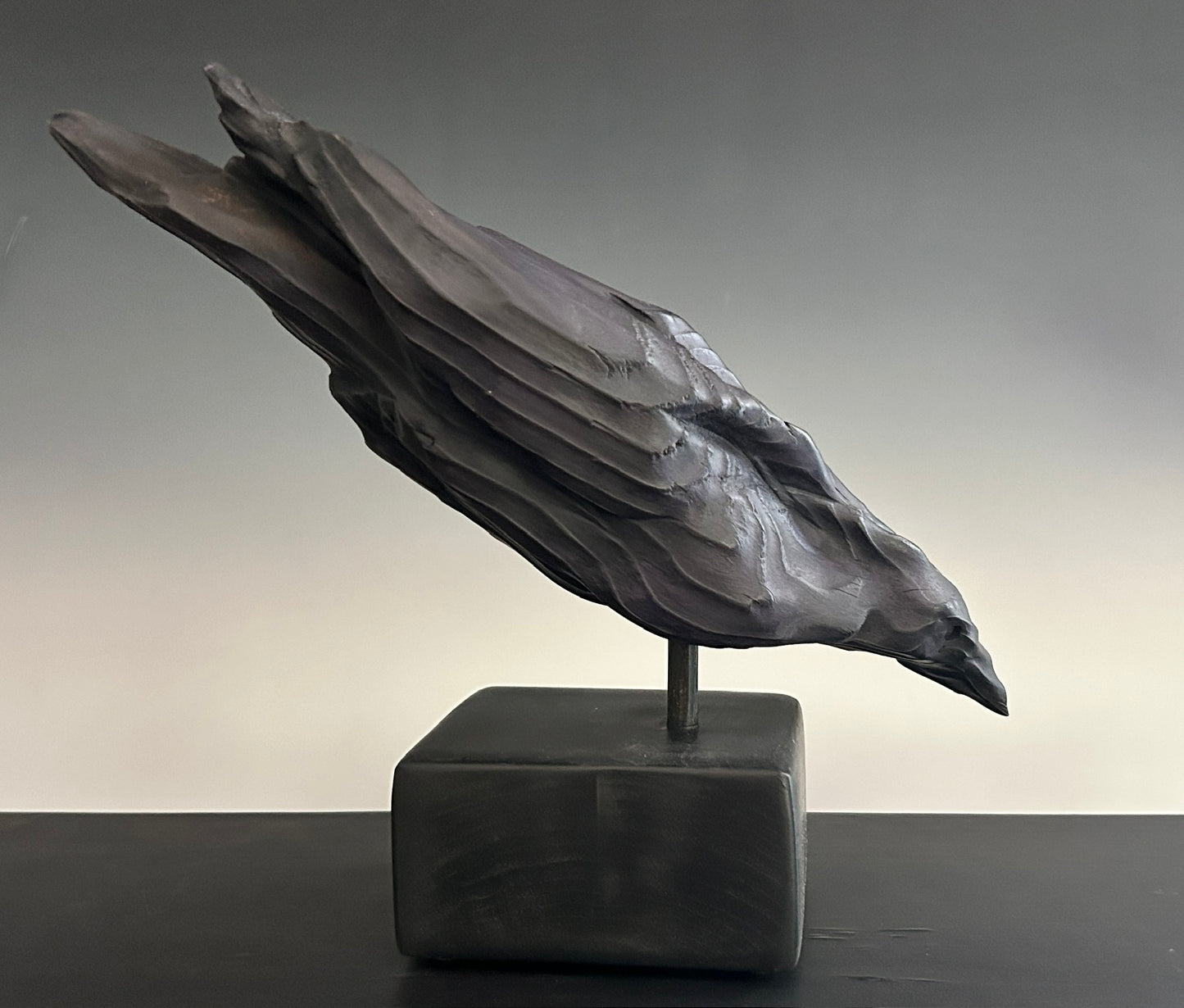 "BIRD II" DOUGLAS FIR WOOD SCULPTURE