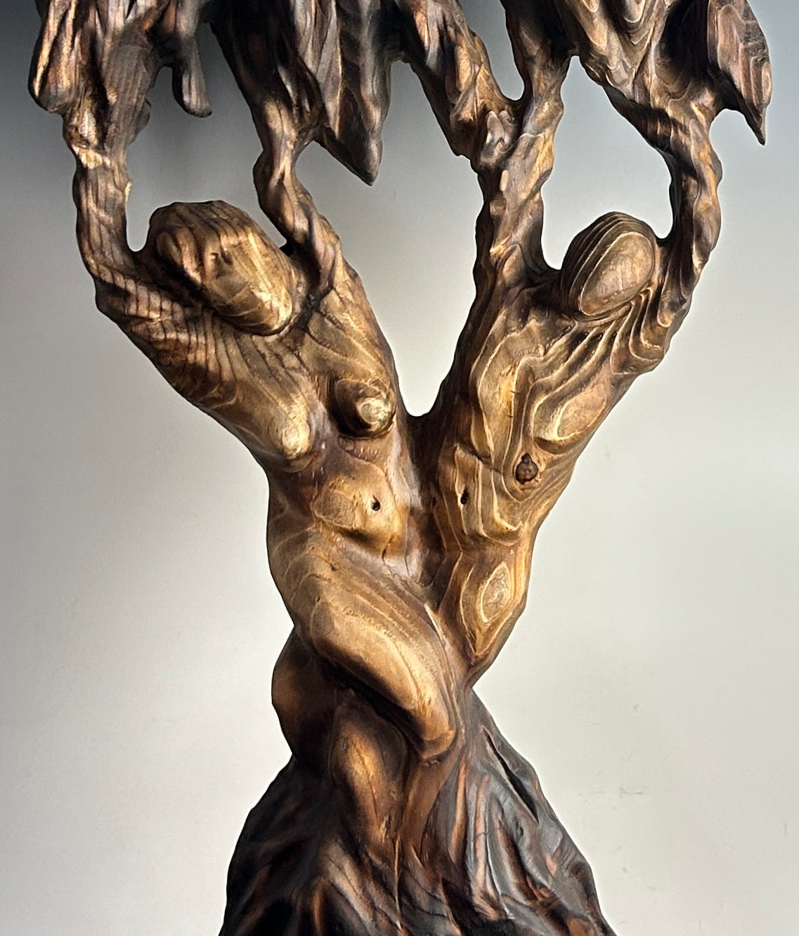 "BOUND BY NATURE" WHITE PINE WOOD WALL SCULPTURE