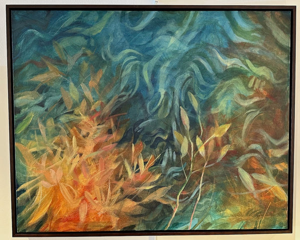 "FRESH BREEZE" Original Acrylic Painting on Canvas/Framed