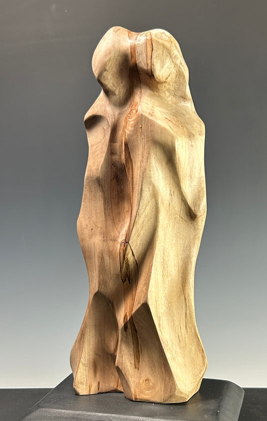 "CELESTIAL SOULMATES" MAPLE WOOD SCULPTURE