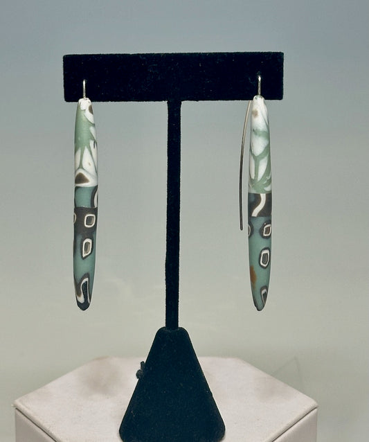 LONG POLYMER CLAY EARRINGS PCE794