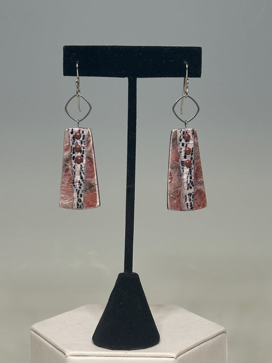 MULTI COMPONENT POLYMER CLAY DANGLE EARRINGS DKPCE804