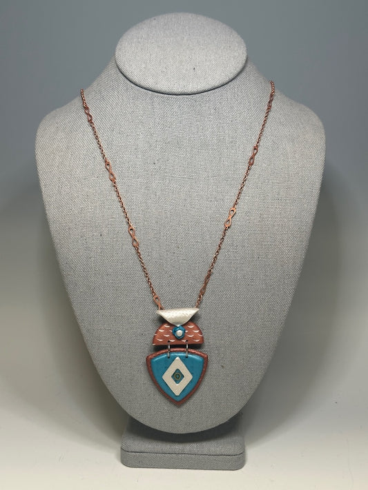 MULTI PIECE POLYMER CLAY PENDANT PCN791