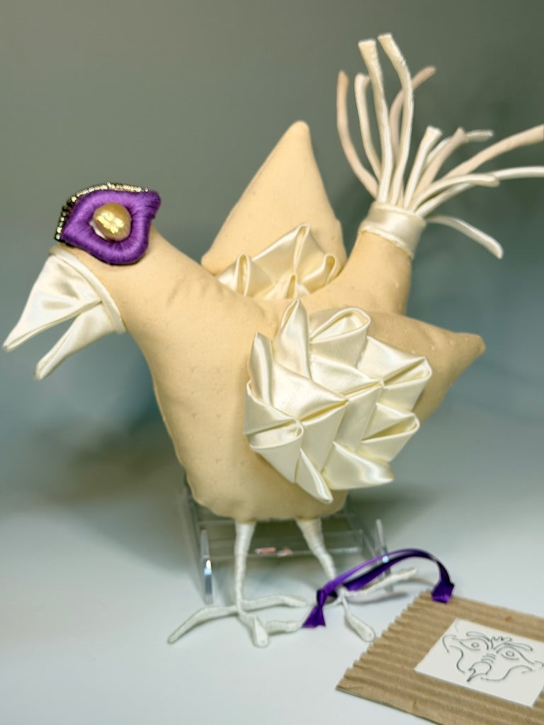 "INEZ" MIXED MEDIA SOFT SCULPTURE
