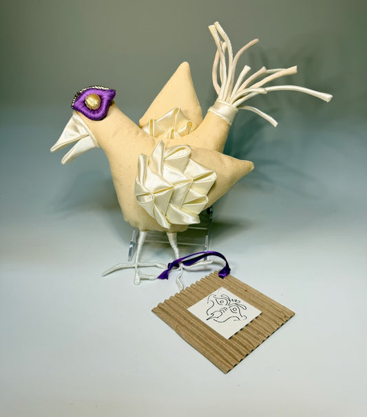 "INEZ" MIXED MEDIA SOFT SCULPTURE