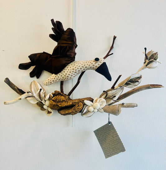 "MARY OLIVER" MIXED MEDIA SOFT SCULPTURE