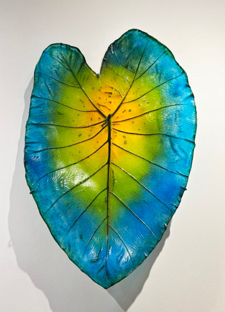 ELEPHANT EAR GLASS LEAF SCULPTURE - X-LARGE DW28
