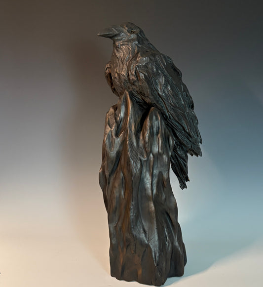 "DANTE'S FOREST" HAND CARVED WHITE PINE SCULPTURE