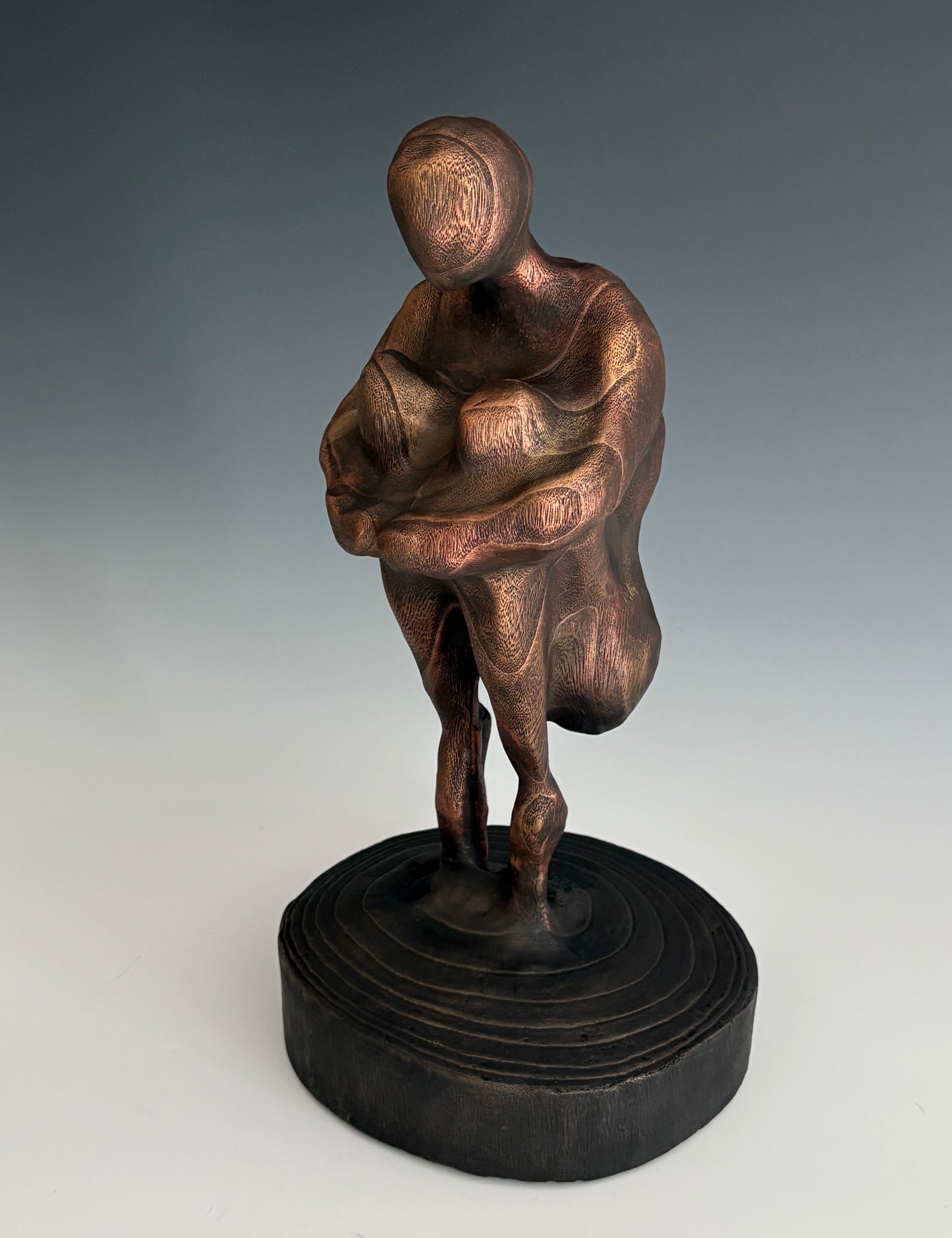 "DIVERGENCE" HAND CARVED PAULOWNIA SCULPTURE