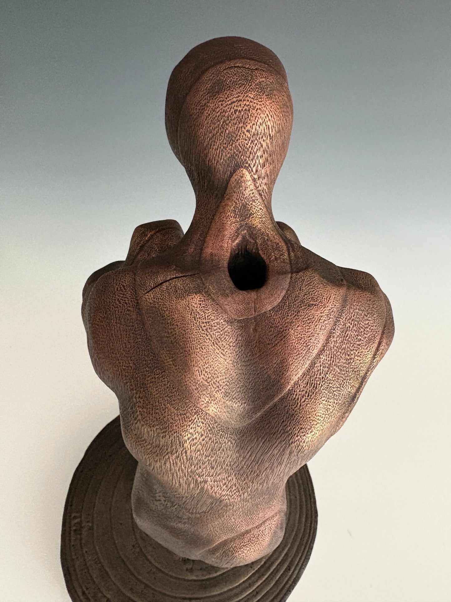 "DIVERGENCE" HAND CARVED PAULOWNIA SCULPTURE