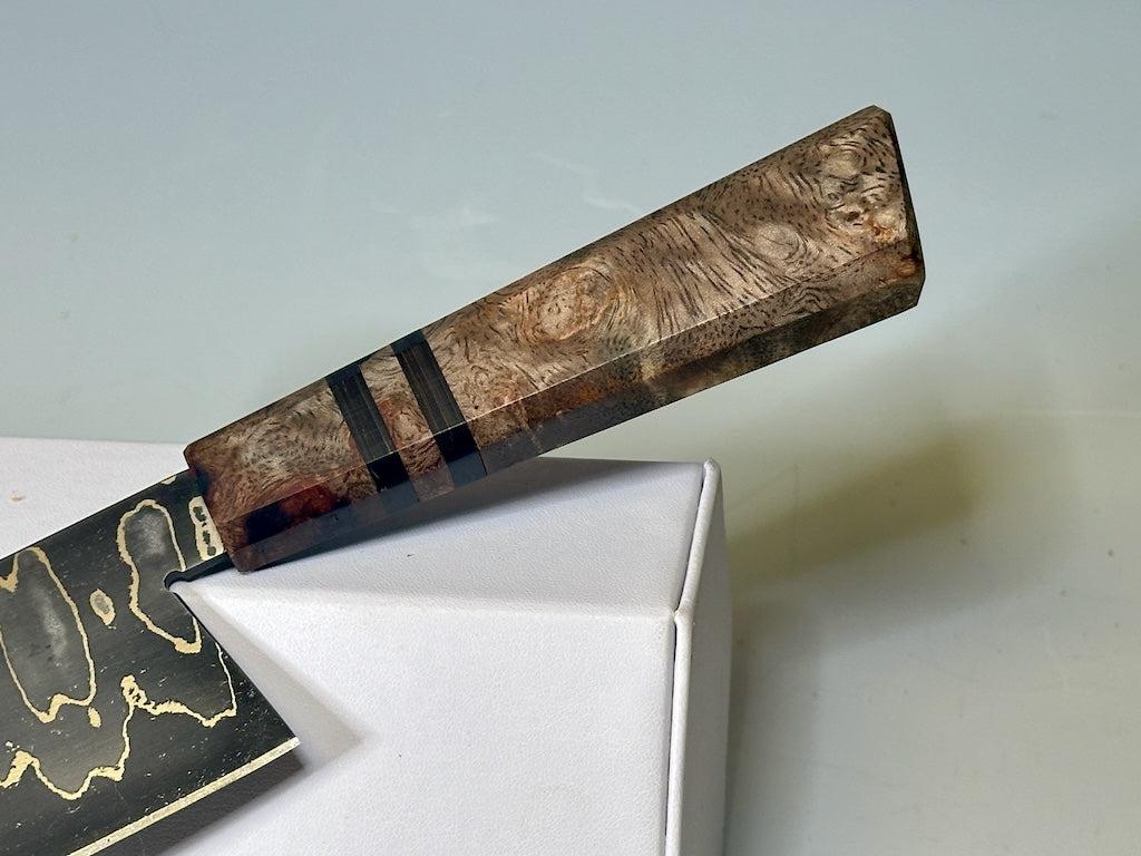 8" LAMINATED NICKEL AND STEEL CHEF KNIFE EO1493