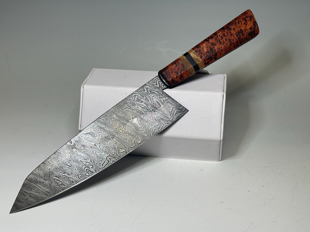 8" DAMASCUS CHEF KNIFE EO1560