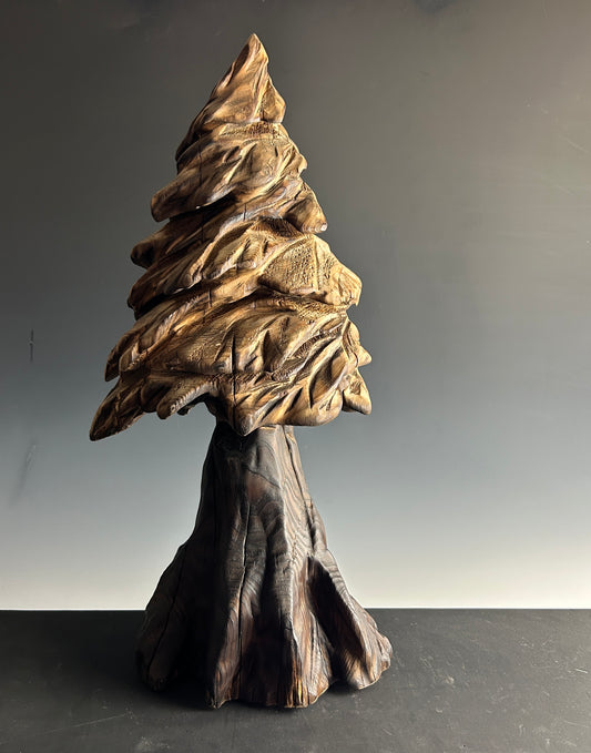 "ECHOES OF THE FOREST" WHITE PINE WOOD SCULPTURE