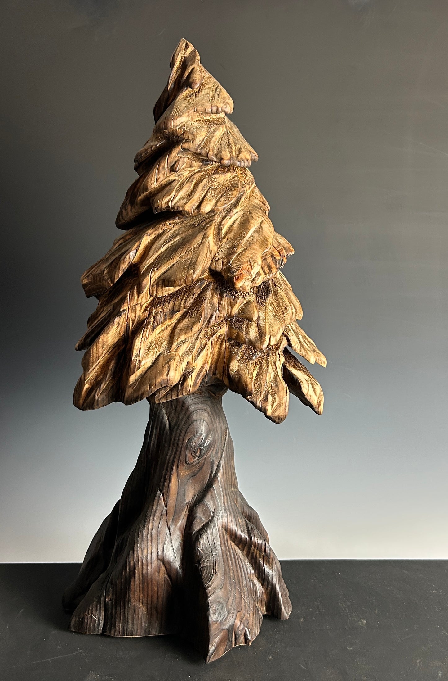 "ECHOES OF THE FOREST" WHITE PINE WOOD SCULPTURE