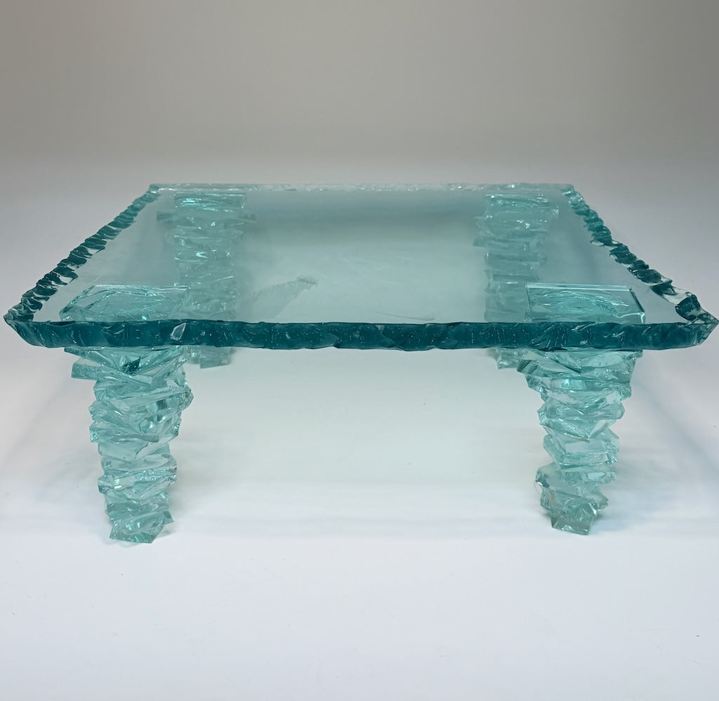 SMALL CLEAR GLASS TABLE FM62602