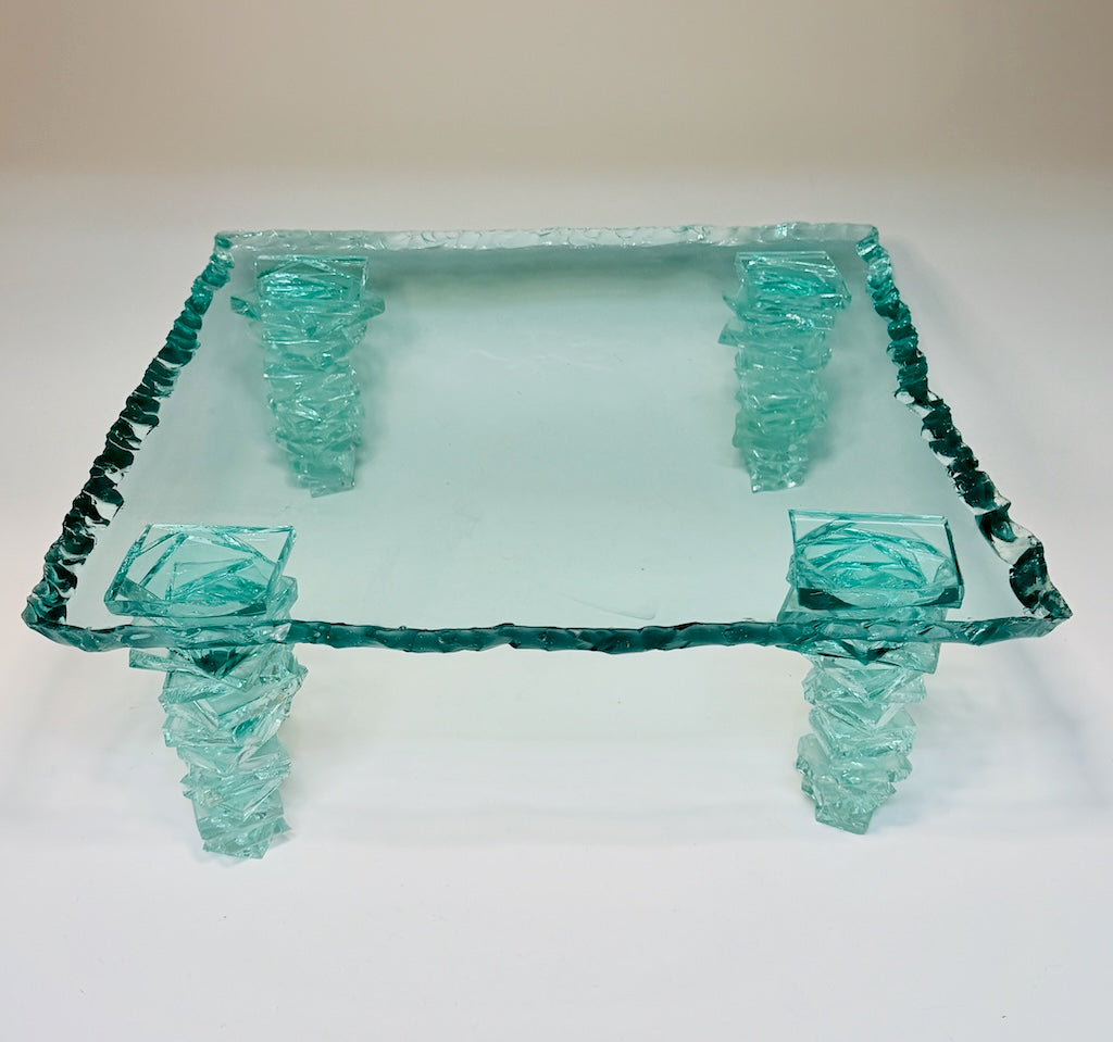 SMALL CLEAR GLASS TABLE FM62602