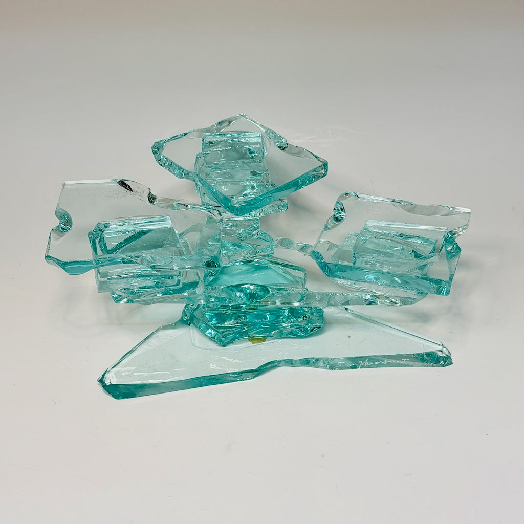 3 TOP GREEN CANDELABRA STAND FM62603