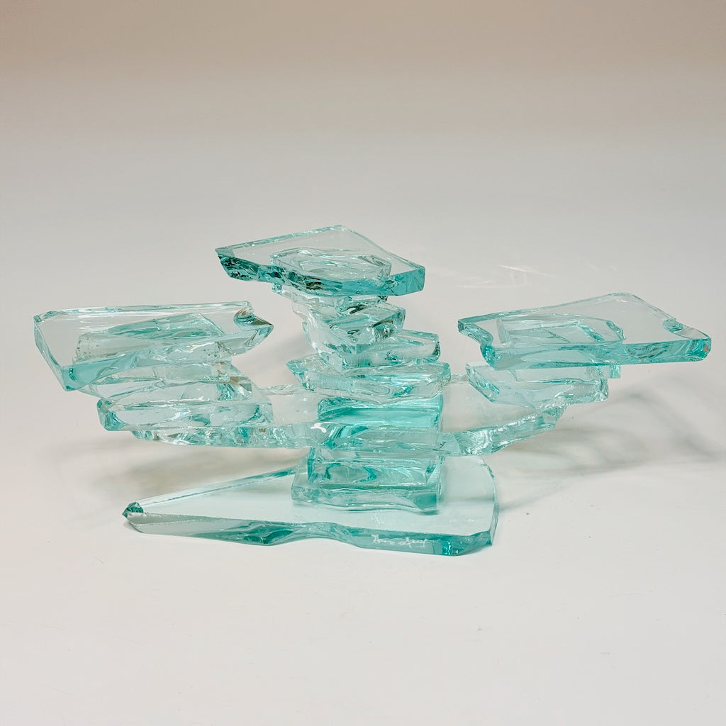 3 TOP GREEN CANDELABRA STAND FM62604