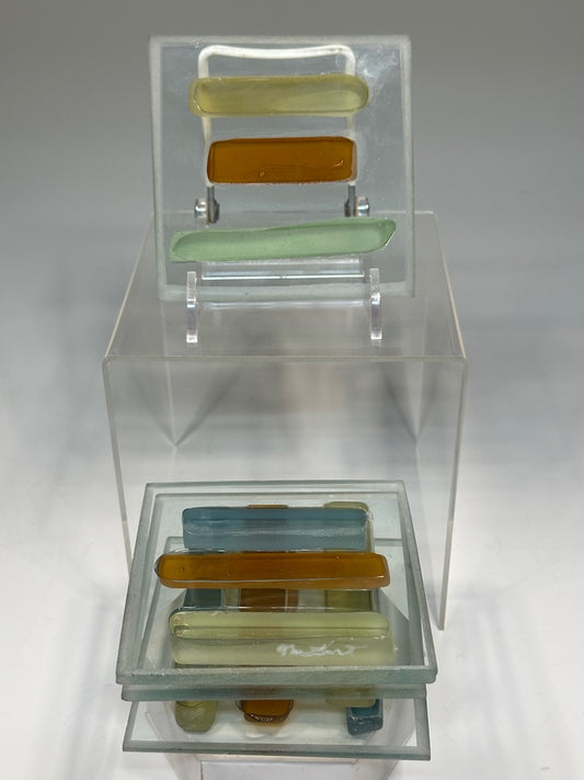 FUSED GLASS COASTERS - SET OF 4 FMC4